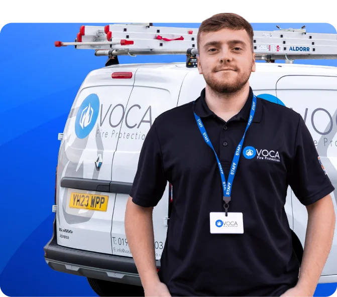 VOCA Van and Engineer